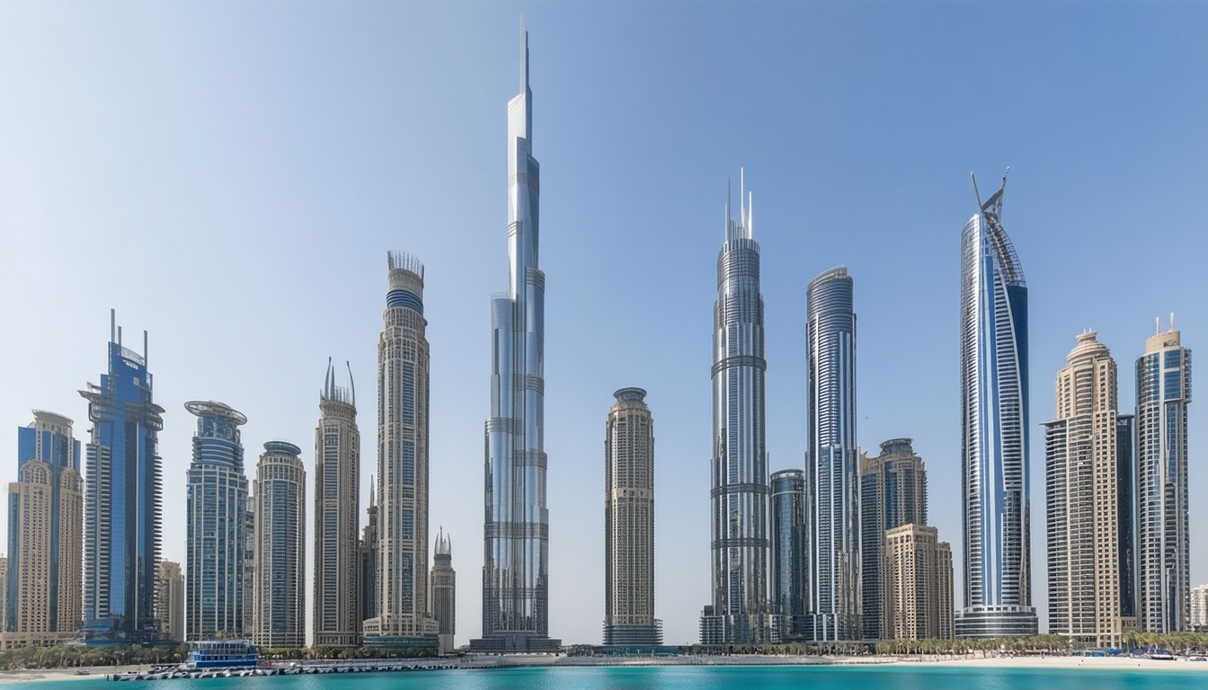 Luxury city tour of Dubai featuring iconic skyscrapers